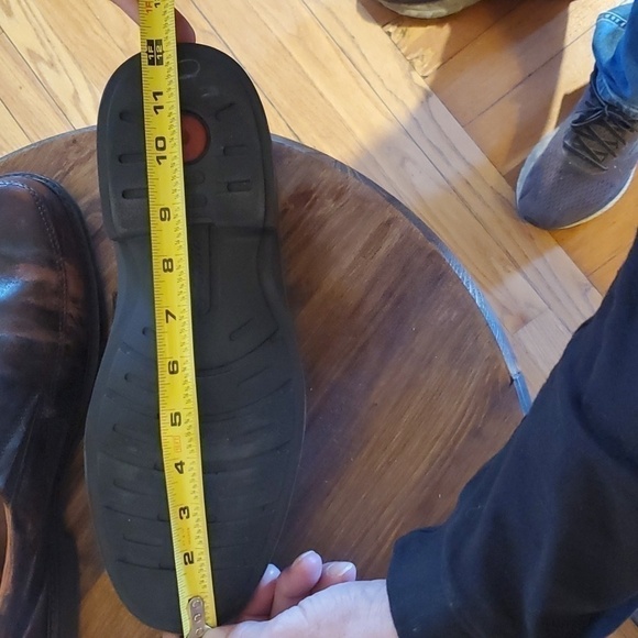 Ecco- Mens Distressed Leather Dress Shoes Slip on Neutral Comfy! Like New! Sz.10 - Picture 11 of 13